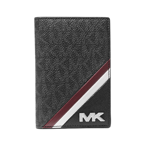 Rivington Striped Logo Bi-Fold Card Case