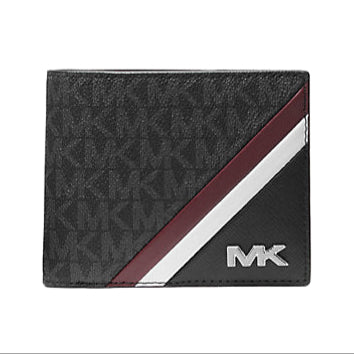 Rivington Striped Logo Billfold Wallet With Coin Pouch