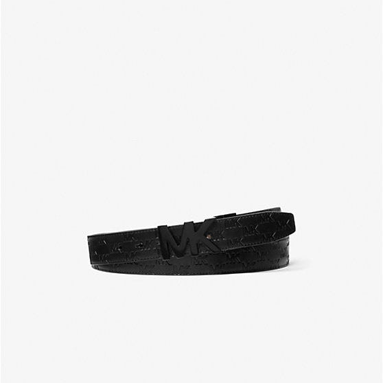 MK Reversible Logo Embossed Logo Belt