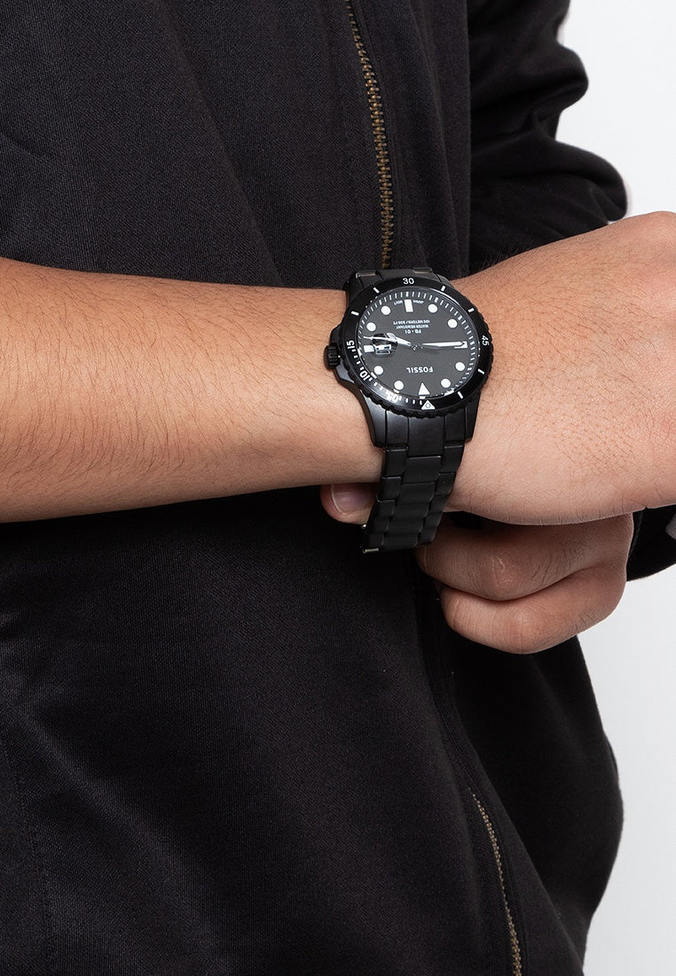 Fossil FB-01 Three-Hand Date Matte Black Men's Watch