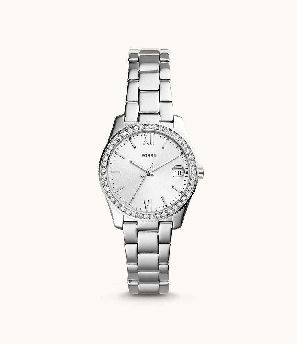 Fossil Scarlette Three-Hand Date Stainless Steel Watch