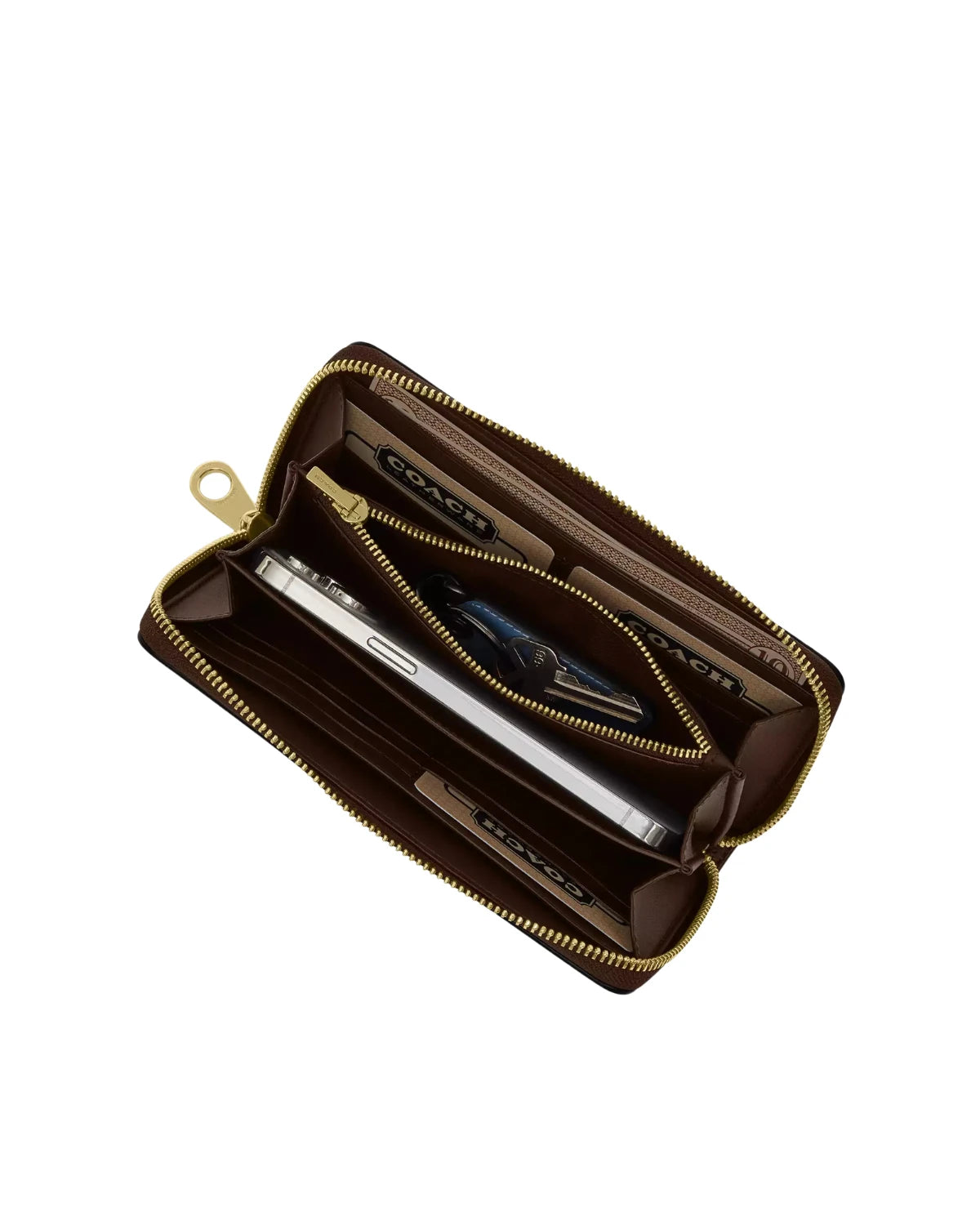 Long Zip Around Wallet In Signature Canvas