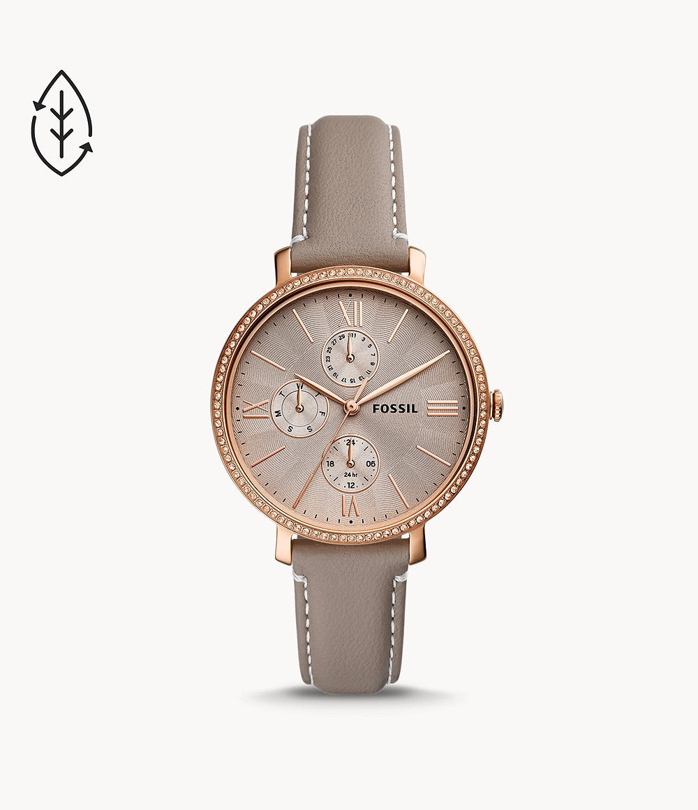 Fossil Jacqueline Multifunction Gray Eco Leather Watch