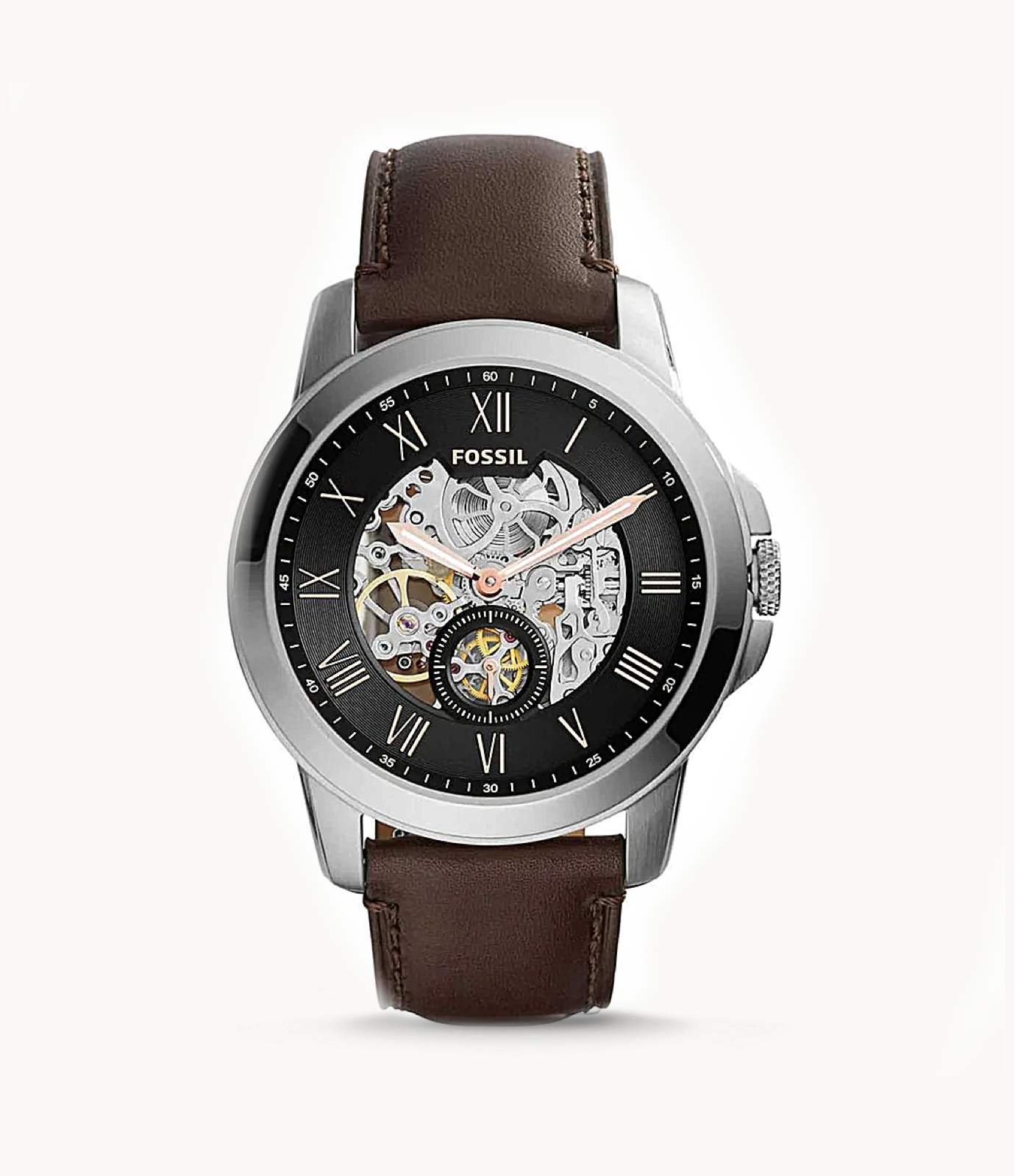 Fossil Grant Skeleton Dial Men's Watch