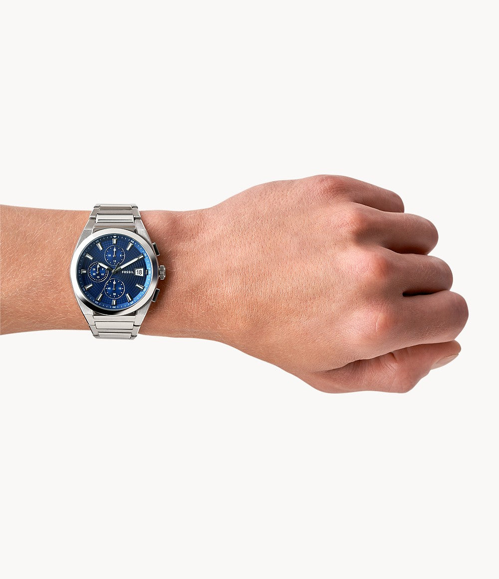 Fossil Everett Chronograph Stainless Steel Watch