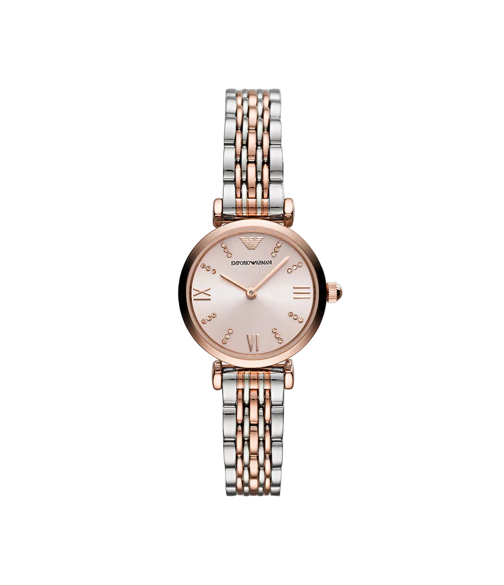 Emporio Armani Women'S Two-Hand Two-Tone Stainless Steel Watch