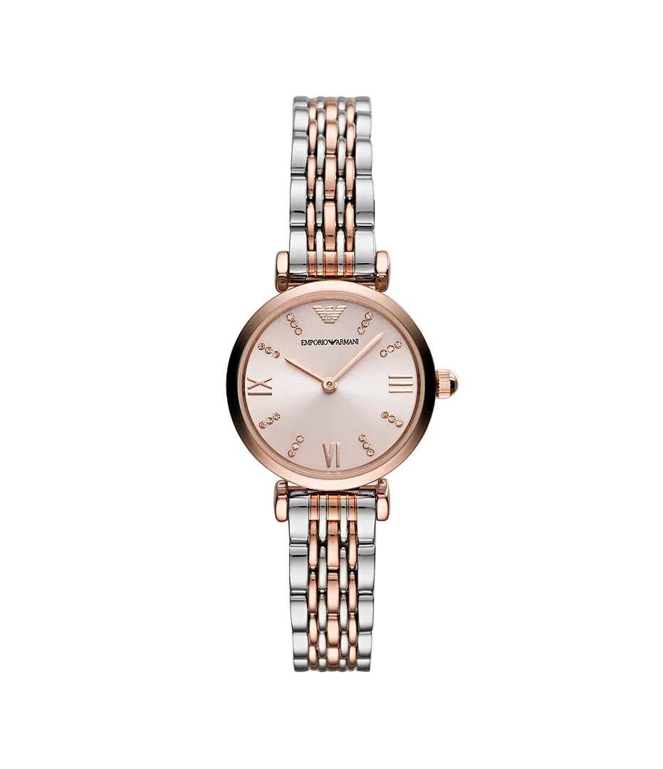 Emporio Armani Women'S Two-Hand Two-Tone Stainless Steel Watch