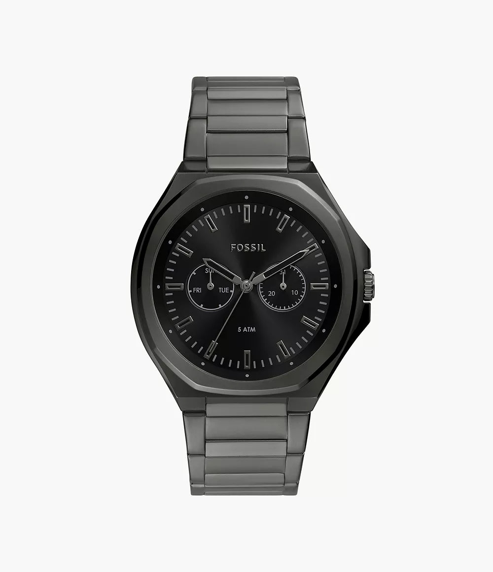 Evanston Multifunction Gunmetal Stainless Steel Watch