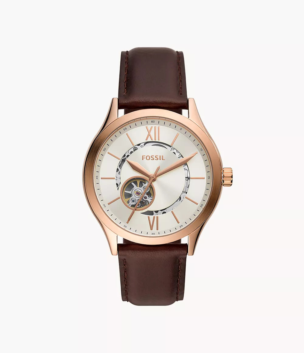 Fenmore Automatic Brown Leather Watch