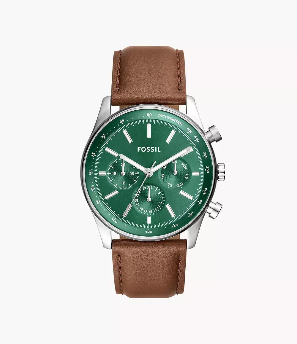 Sullivan Multifunction Brown Litehide™ Leather Watch