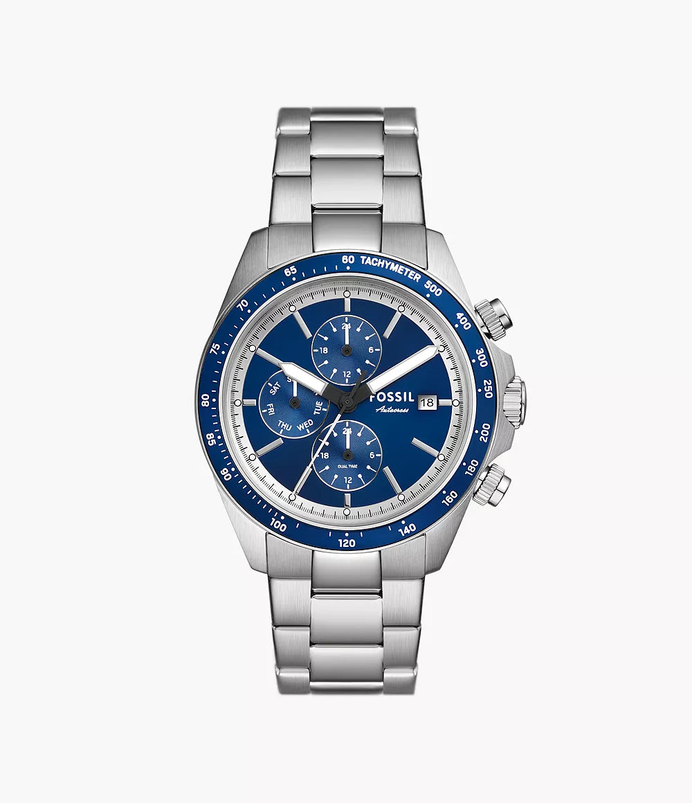 Autocross Multifunction Stainless Steel Watch