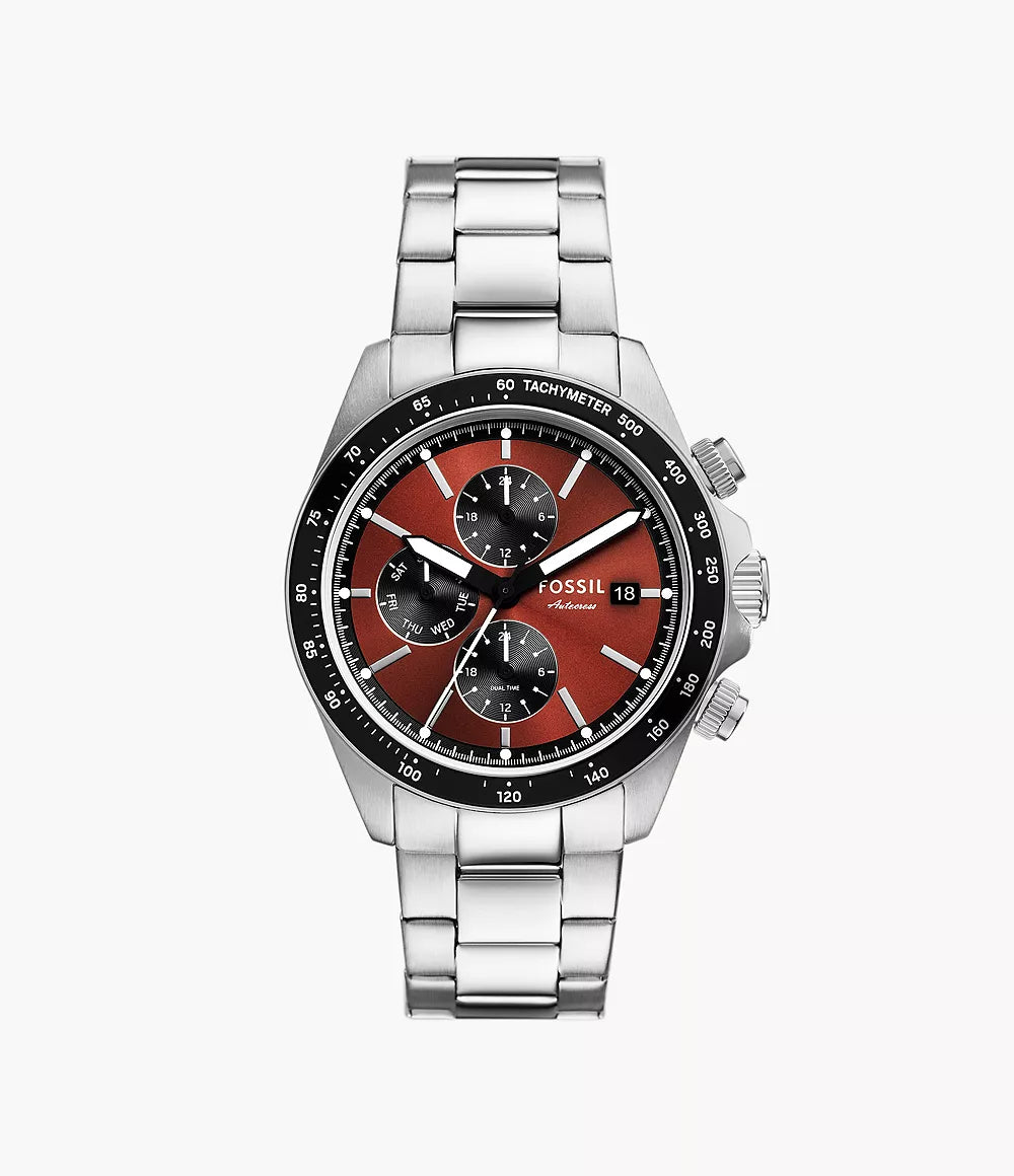 Autocross Multifunction Stainless Steel Watch