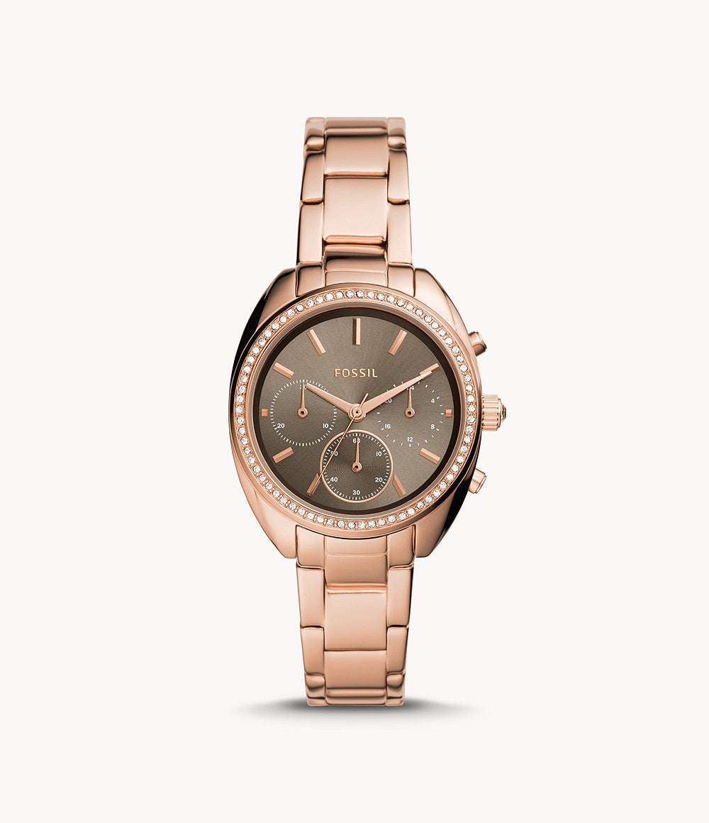 Fossil Vale Chronograph Rose Gold- Tone Stainless Steel Watch