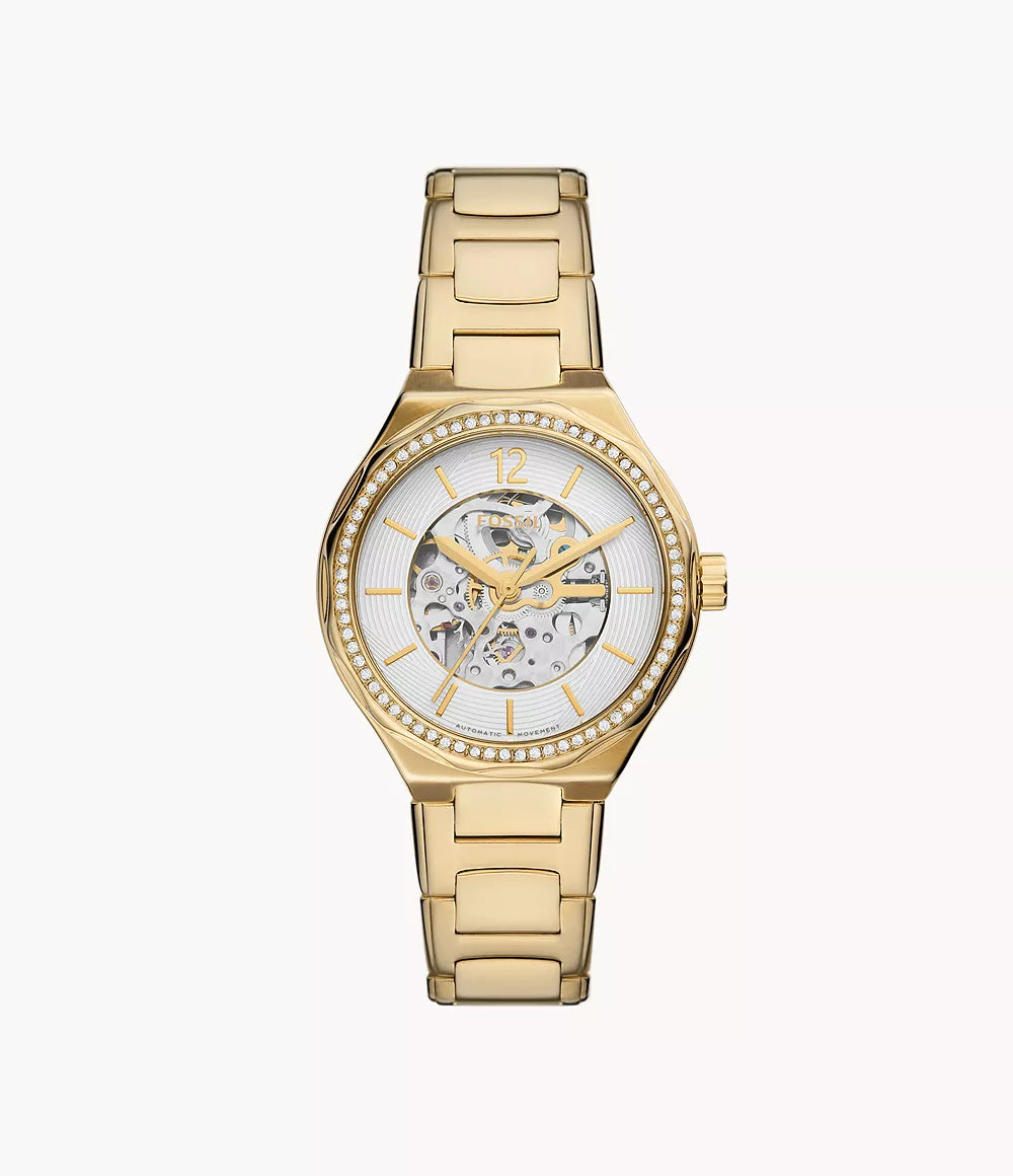 Eevie Automatic Gold-Tone Stainless Steel Watch