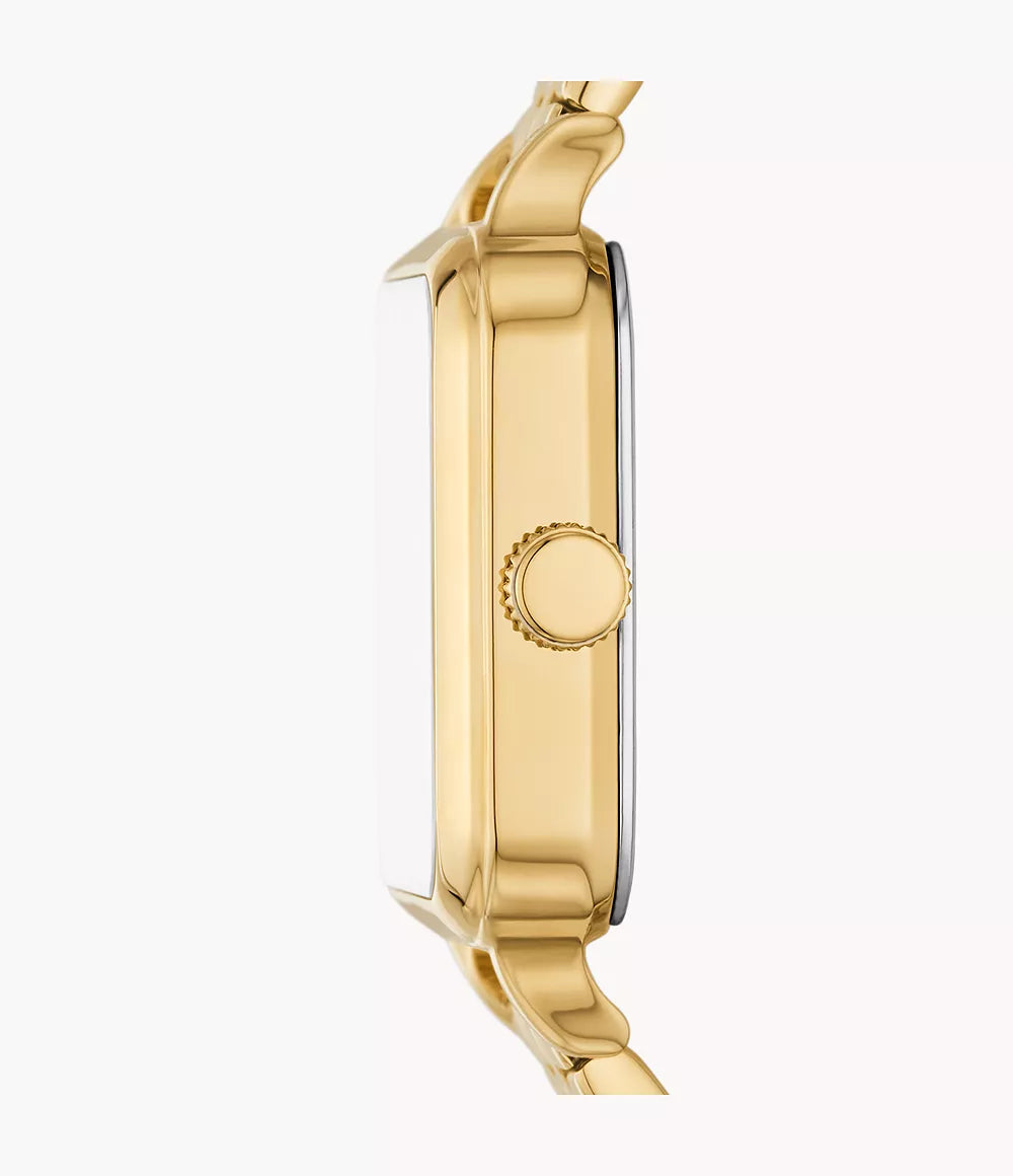 Colleen Three-Hand Date Gold-Tone Stainless Steel Watch