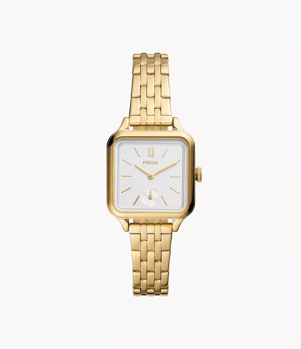 Colleen Three-Hand Date Gold-Tone Stainless Steel Watch