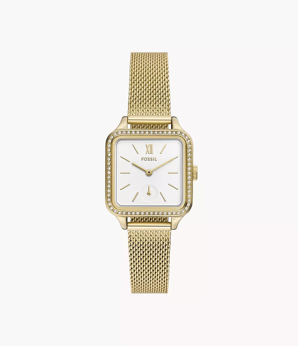 Colleen Three-Hand Gold-Tone Stainless Steel Watch