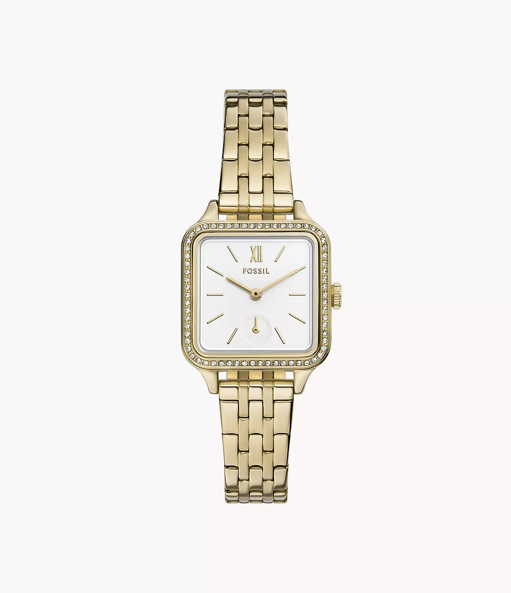 Colleen Three-Hand Gold-Tone Stainless Steel Watch