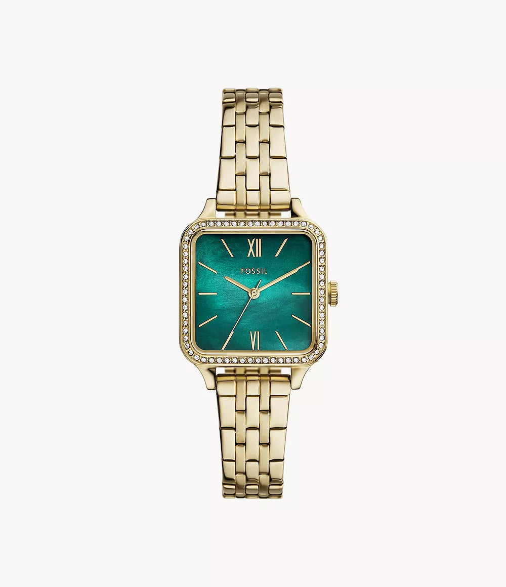 Colleen Three-Hand Gold-Tone Stainless Steel Watch