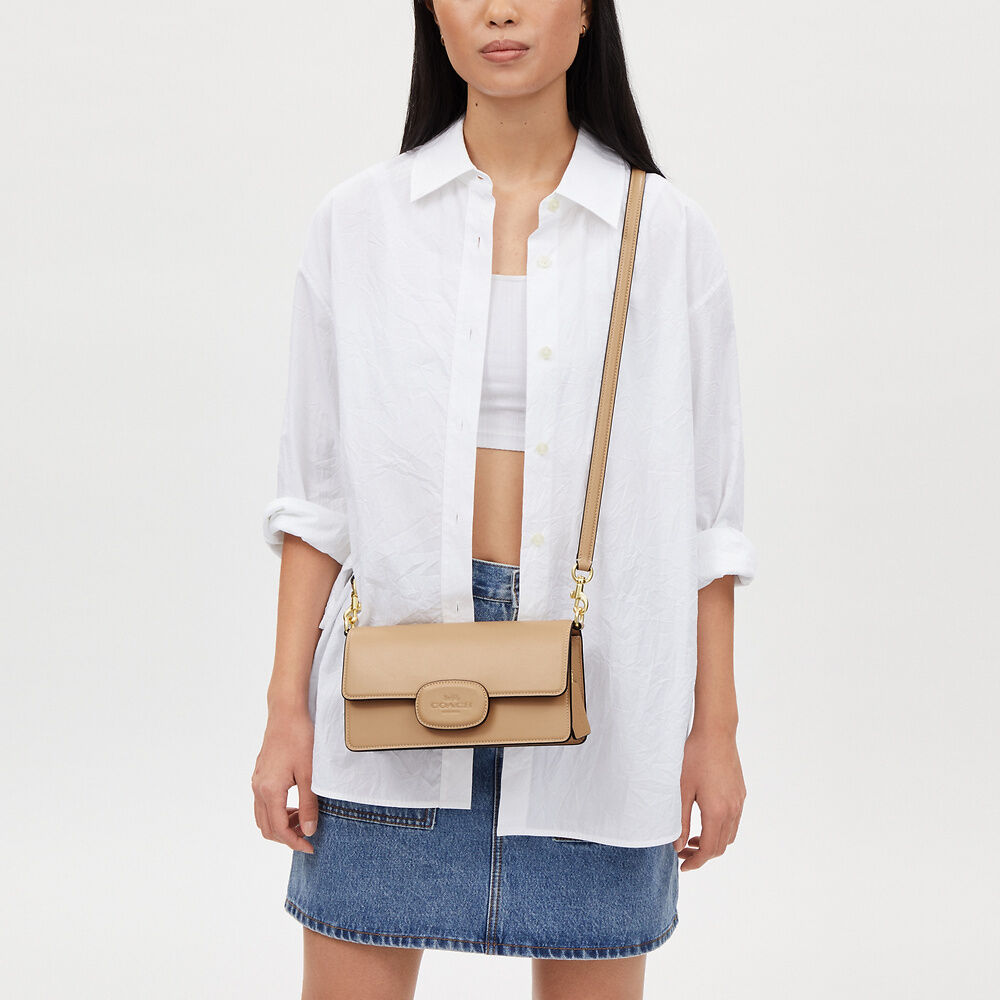 Eliza Flap Crossbody With Leather Covered Closure