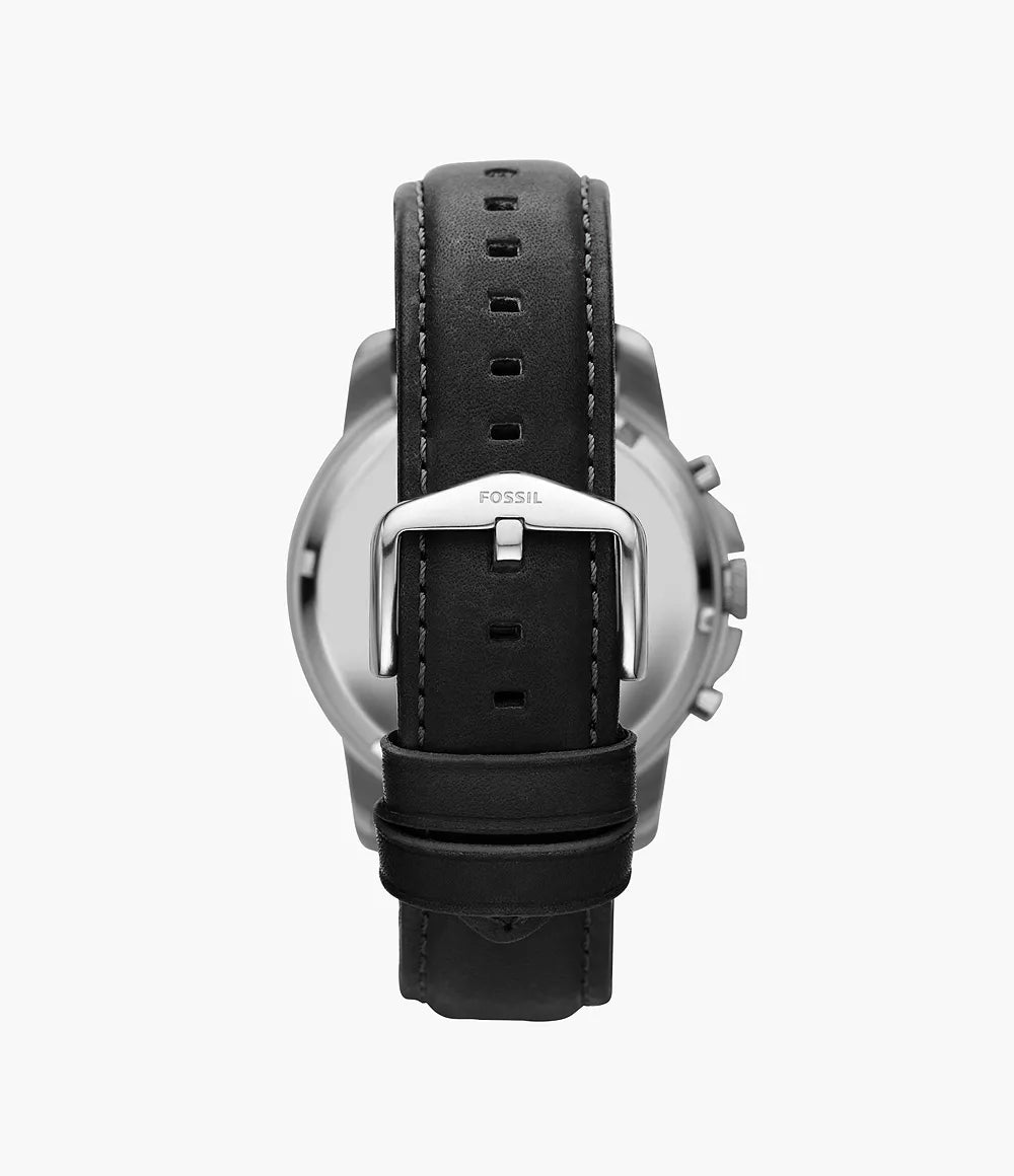 Fossil Grant Chronograph Black Leather Watch