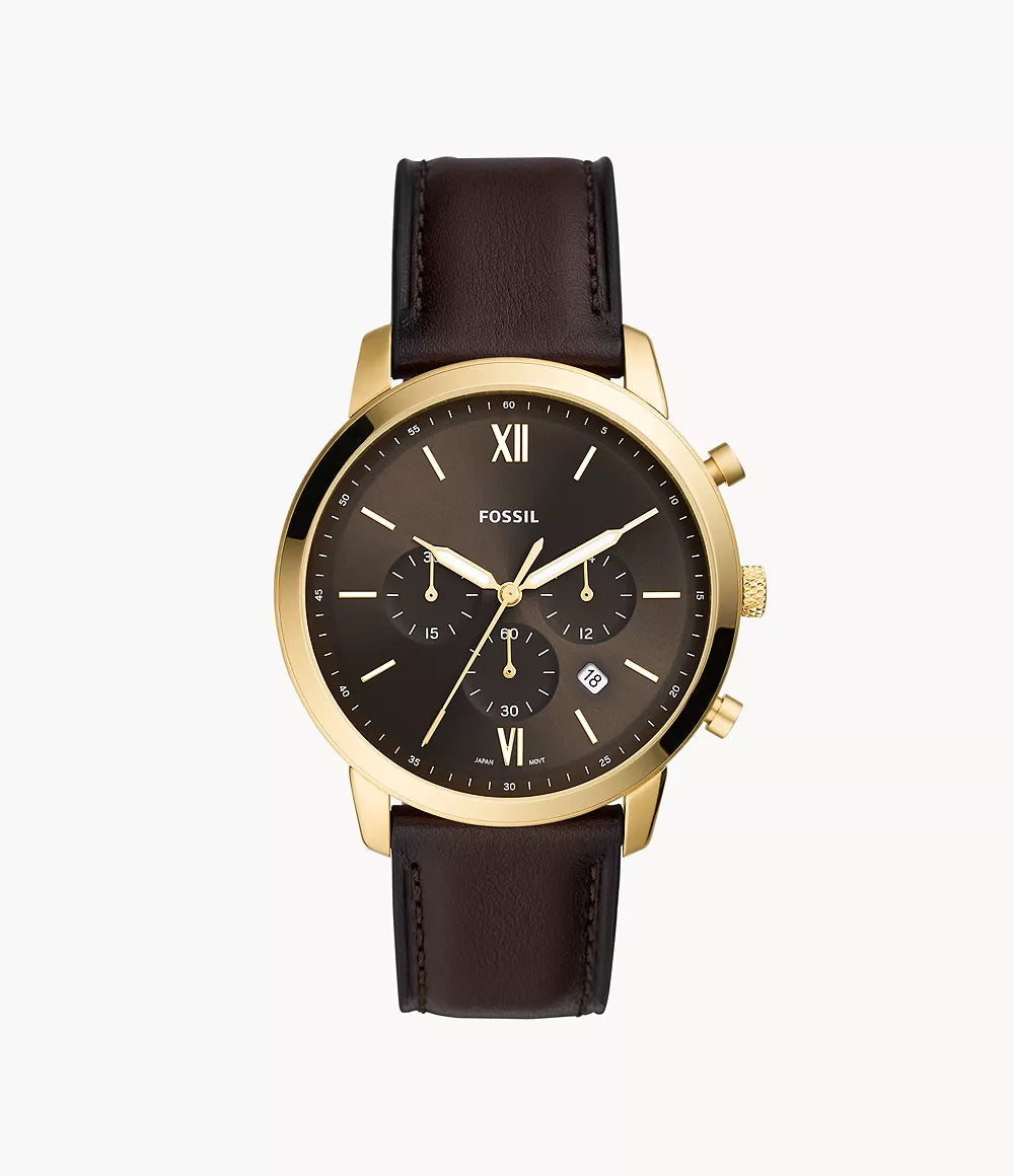 Fossil Neutra Chronograph Brown Leather Watch