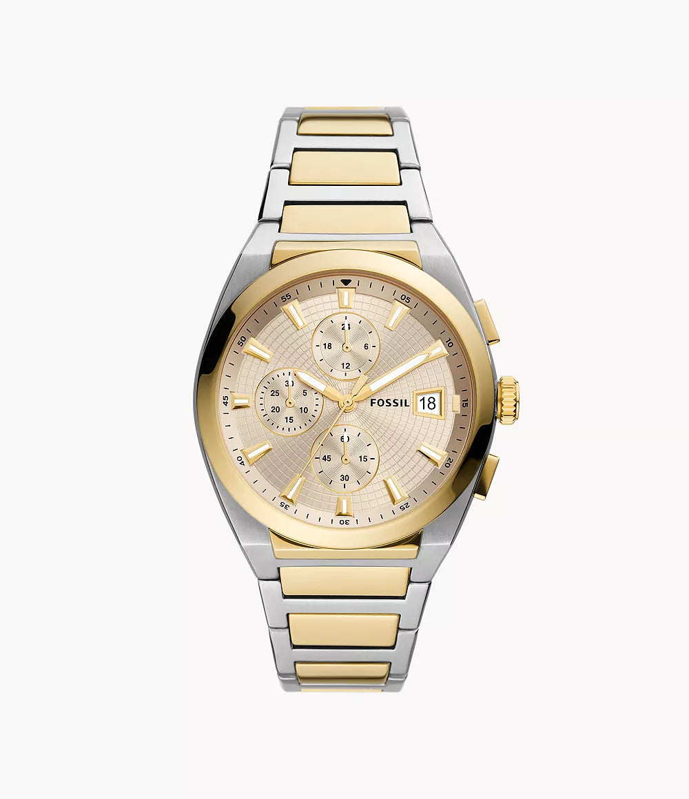 Fossil Everett Chronograph Two-Tone Stainless Steel Men’s Watch