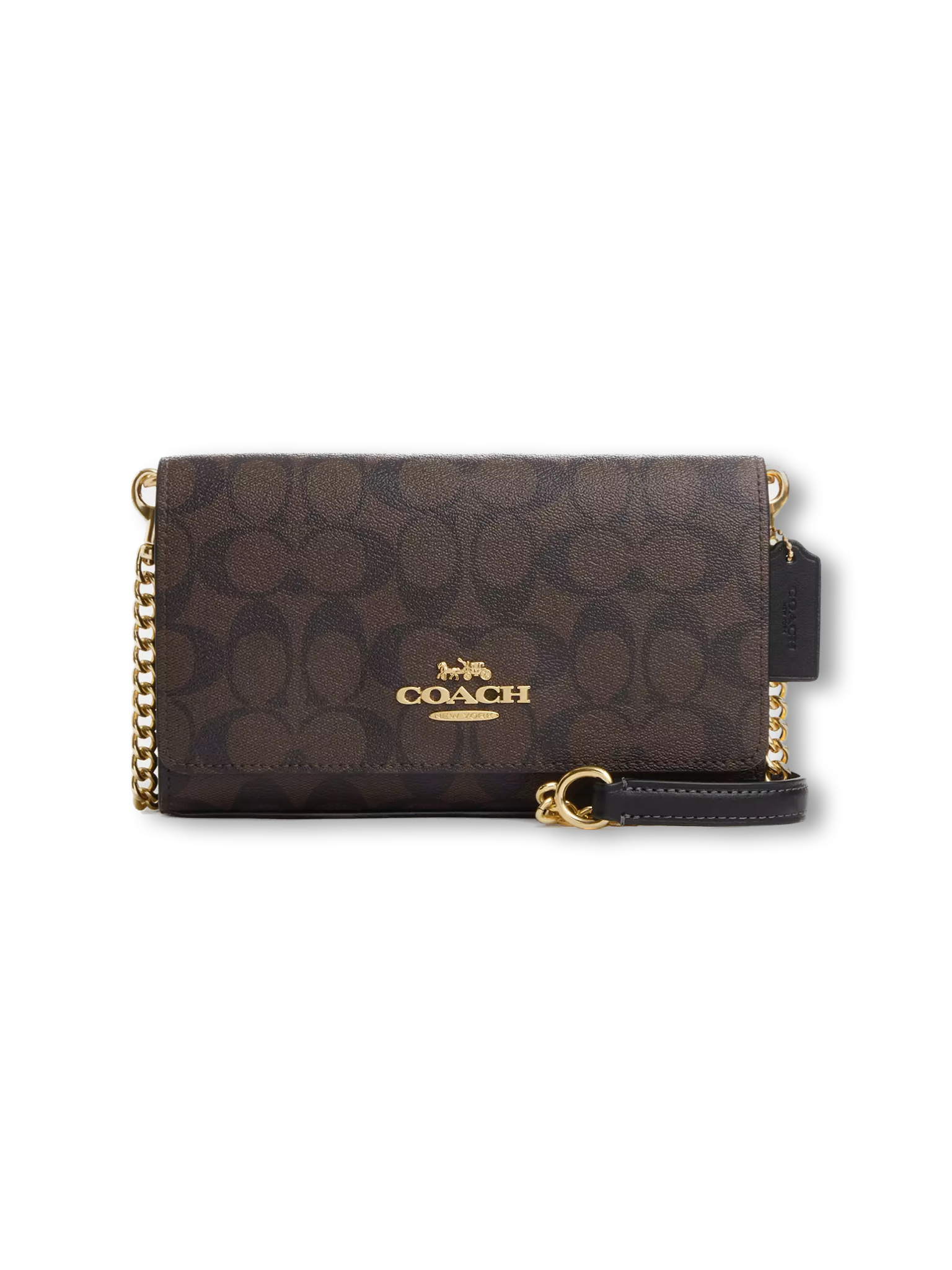 Flap Clutch Crossbody In Signature Canvas
