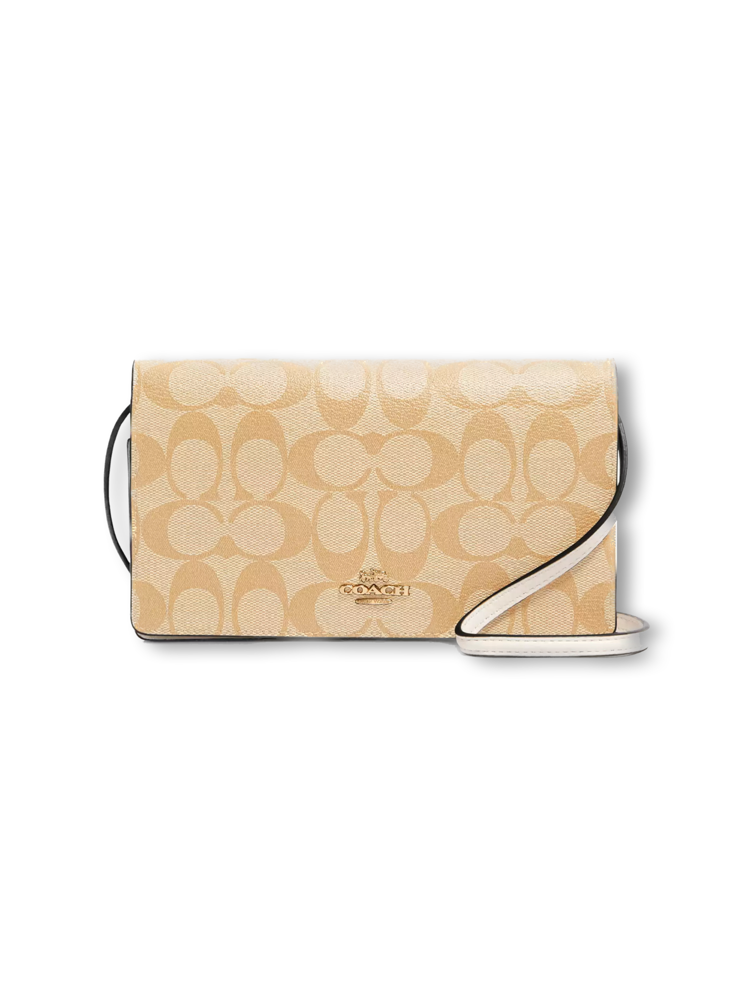 Anna Foldover Clutch Crossbody In Signature Canvas