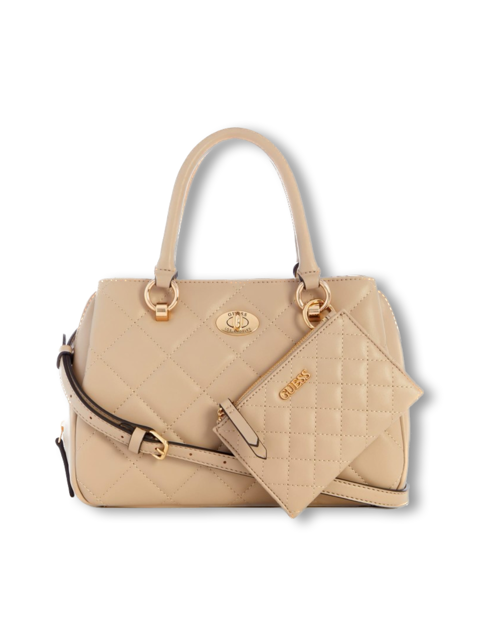 Guess Stars Hollow Quilted Satchel