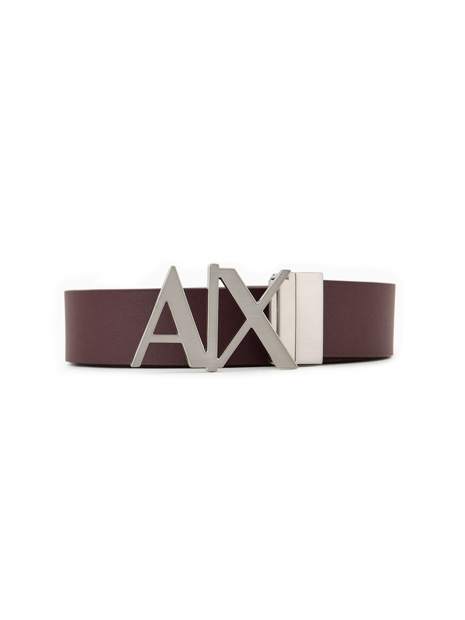 Logo Buckle Leather Belt