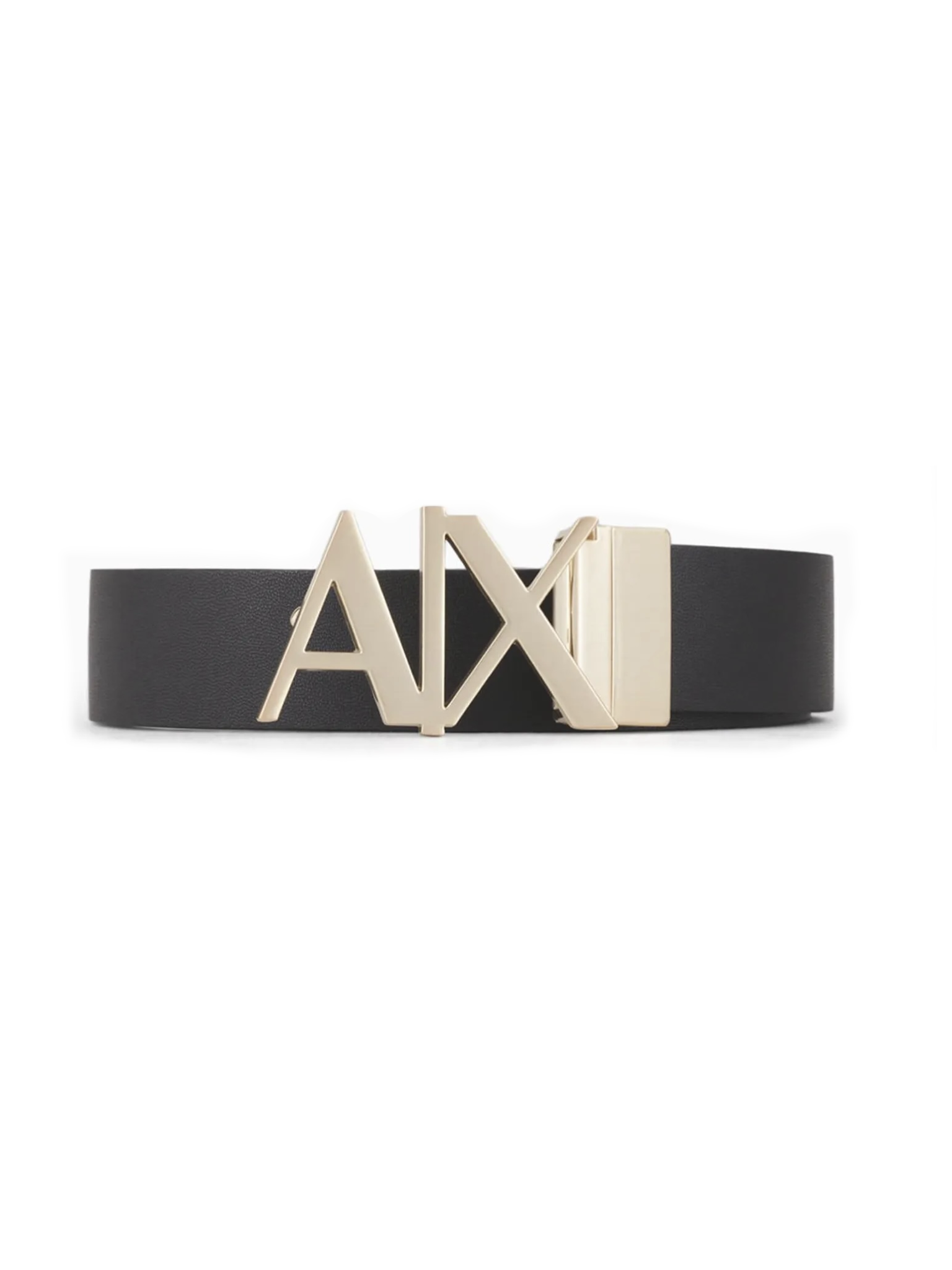 Logo Buckle Leather Belt
