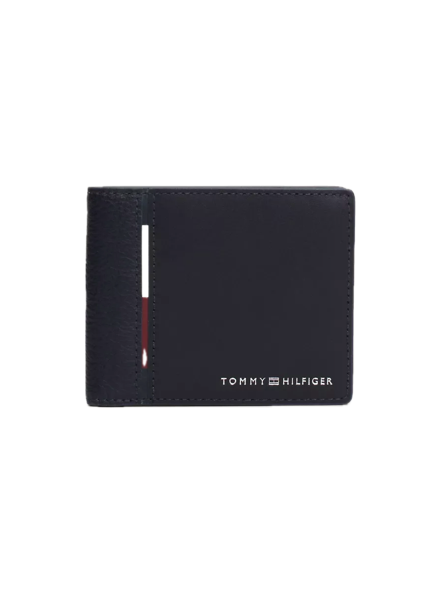 Tommy Stripe Leather Bifold Wallet