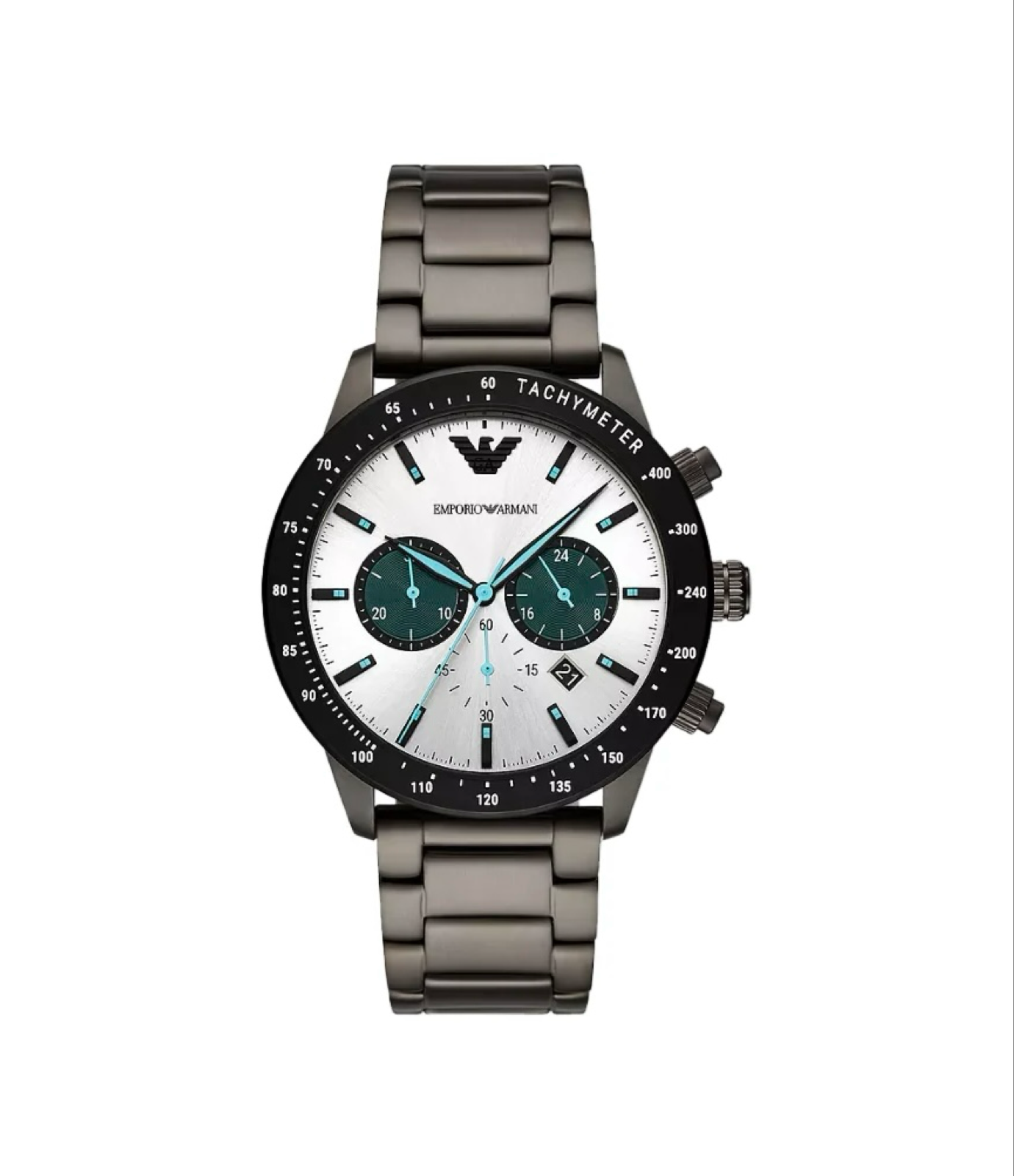 Emporio Armani Chronograph Gunmetal Stainless Steel Watch