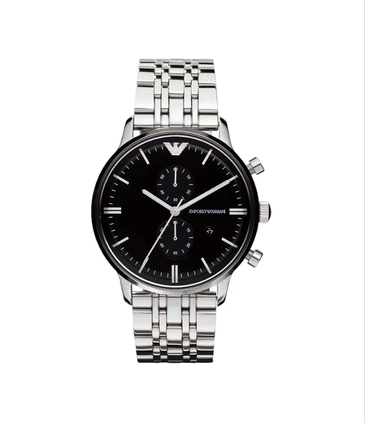Emporio Armani Mens Chronograph Steel Watch