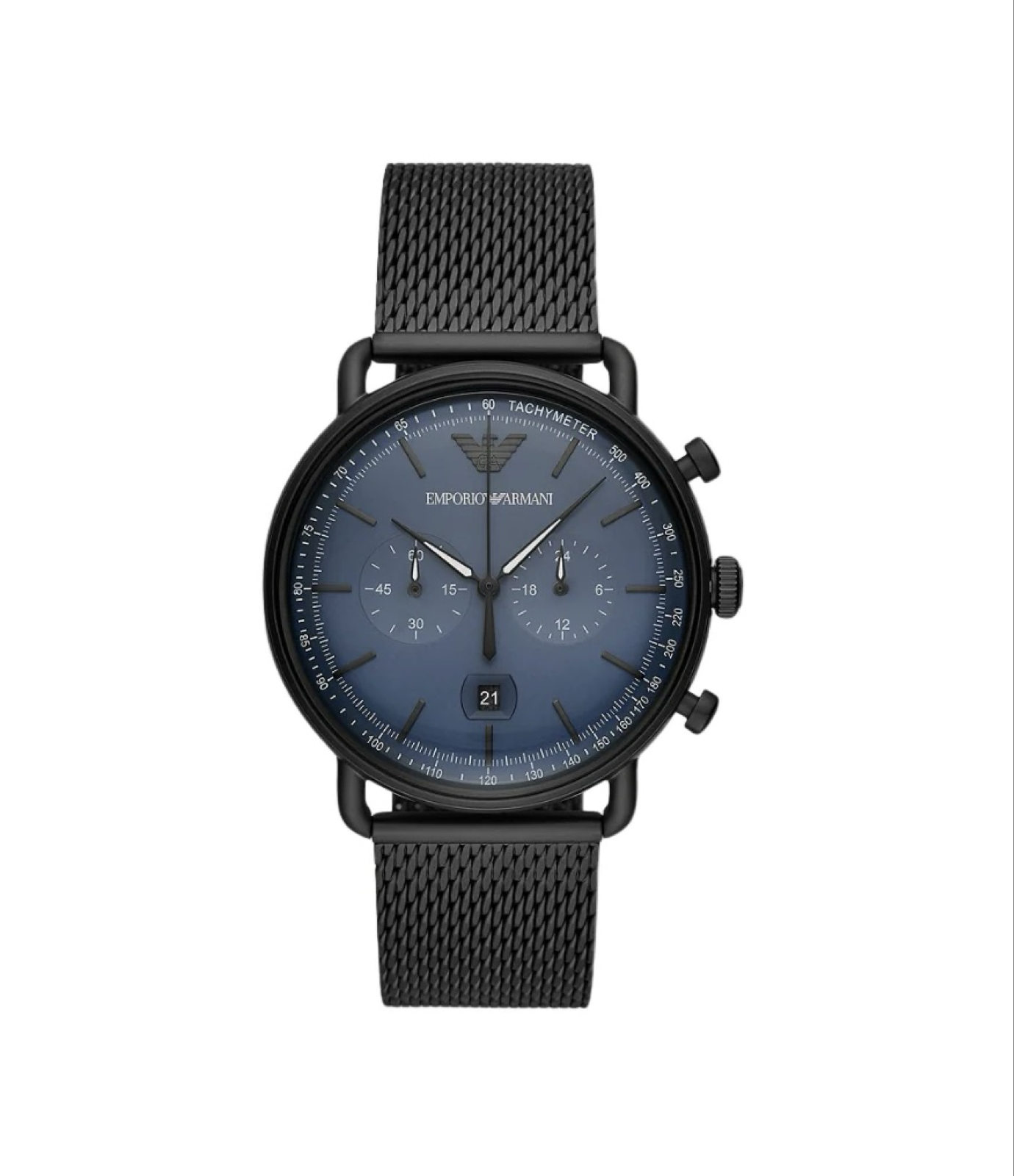 Emporio Armani Mens Chronograph Stainless Steel Watch