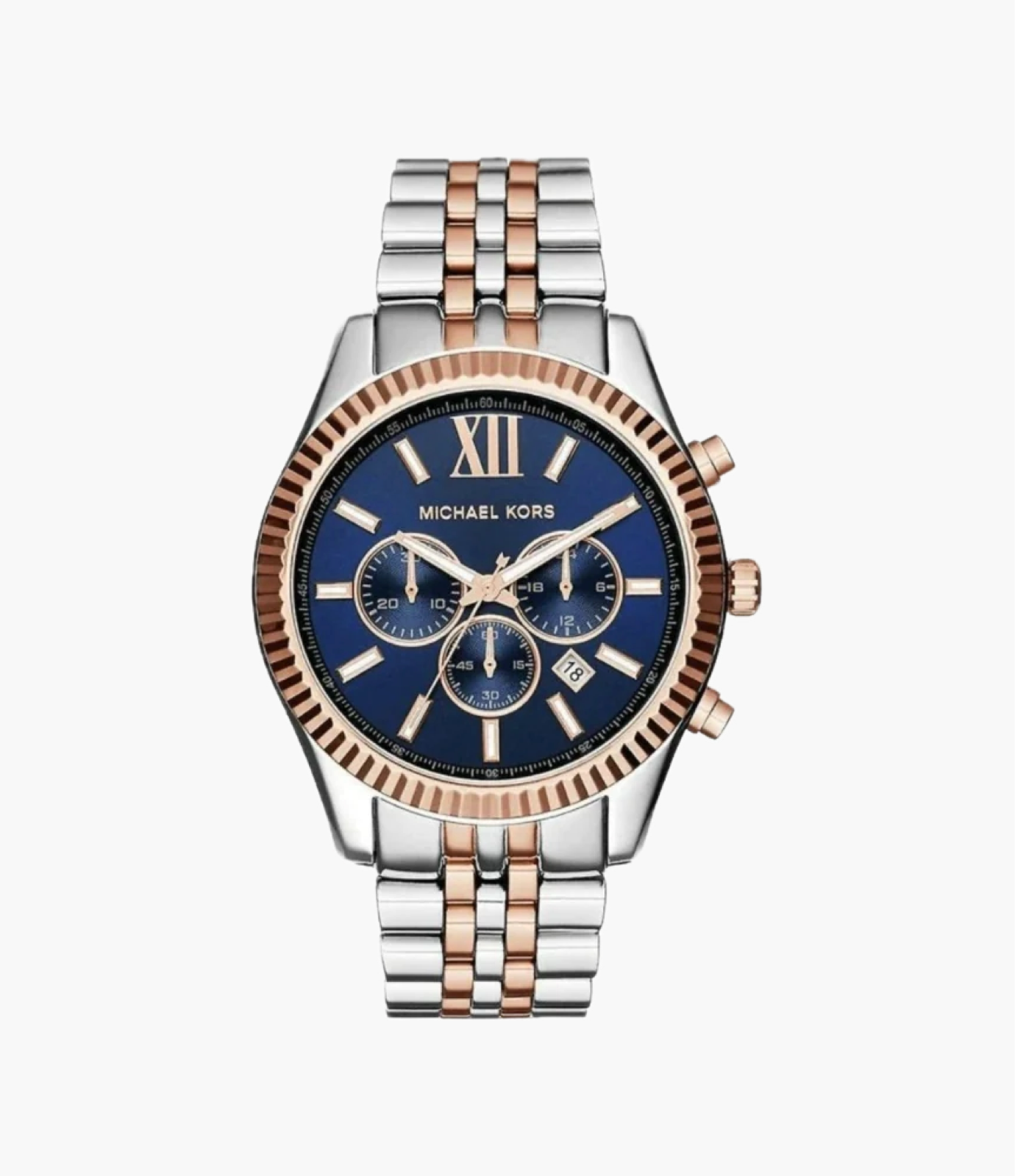 Michael Kors Men’s Chronograph Two-Tone Navy Watch