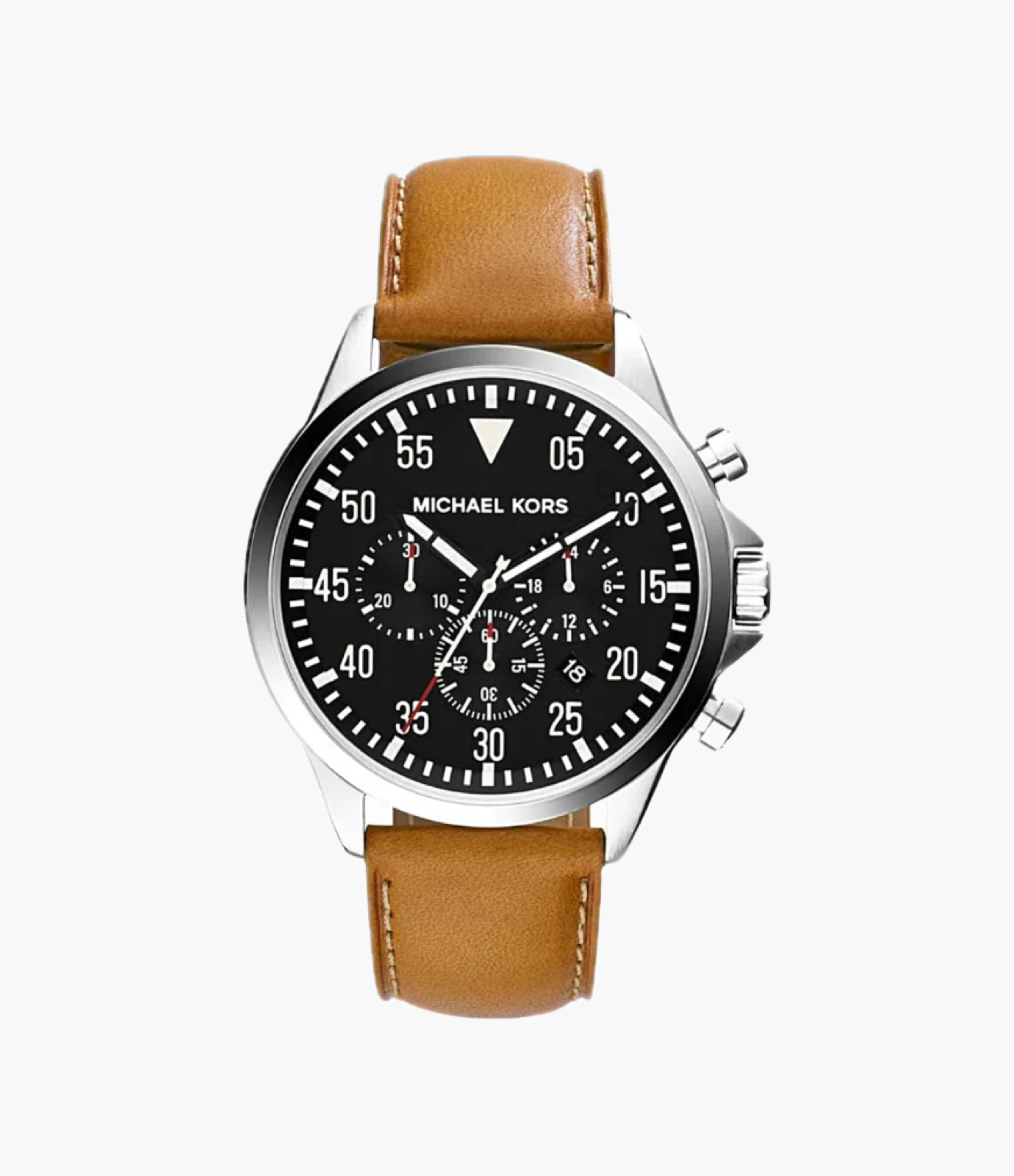 Michael Kors Gage Chronograph Leather Watch