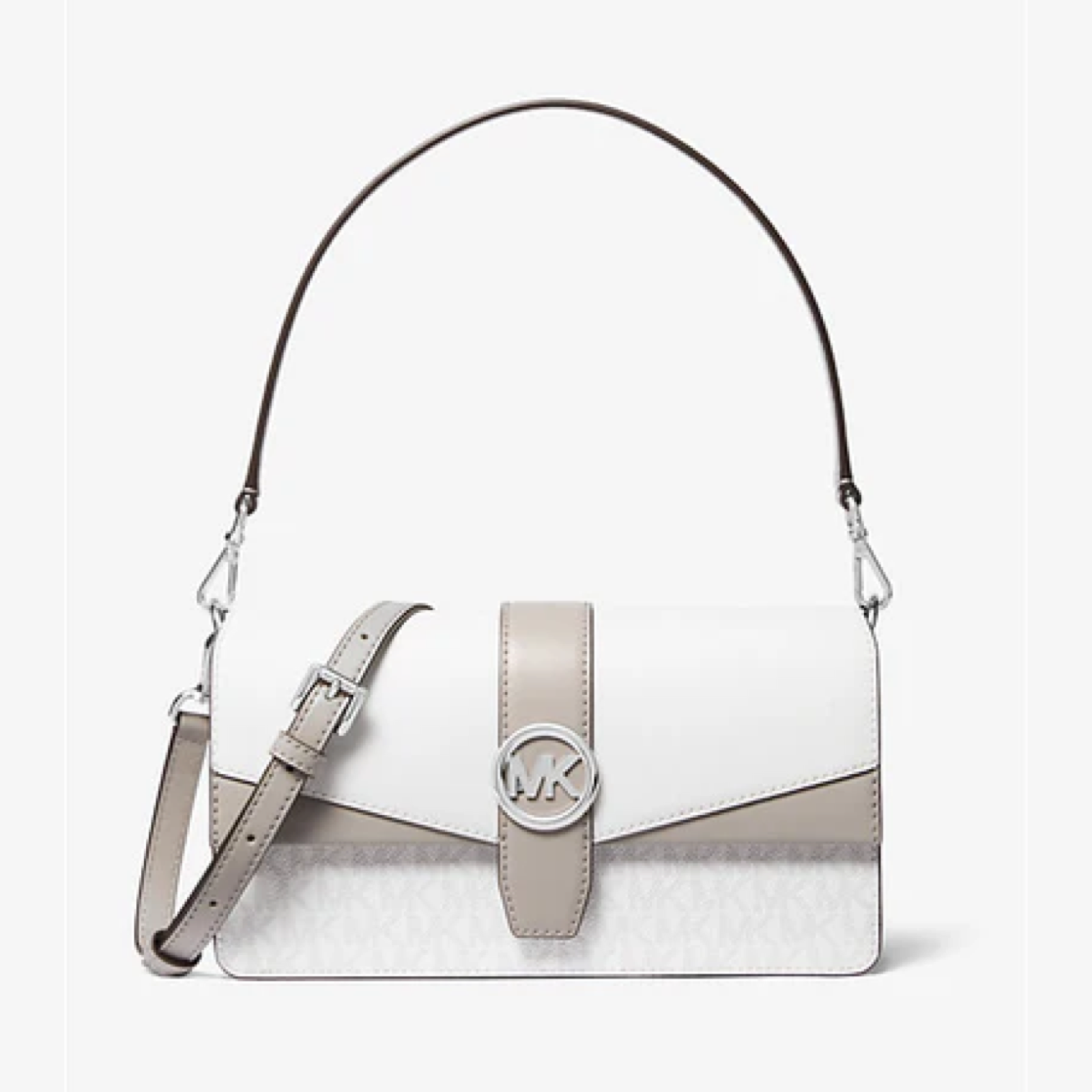 Greenwich Medium Signature Logo Convertible Shoulder Bag