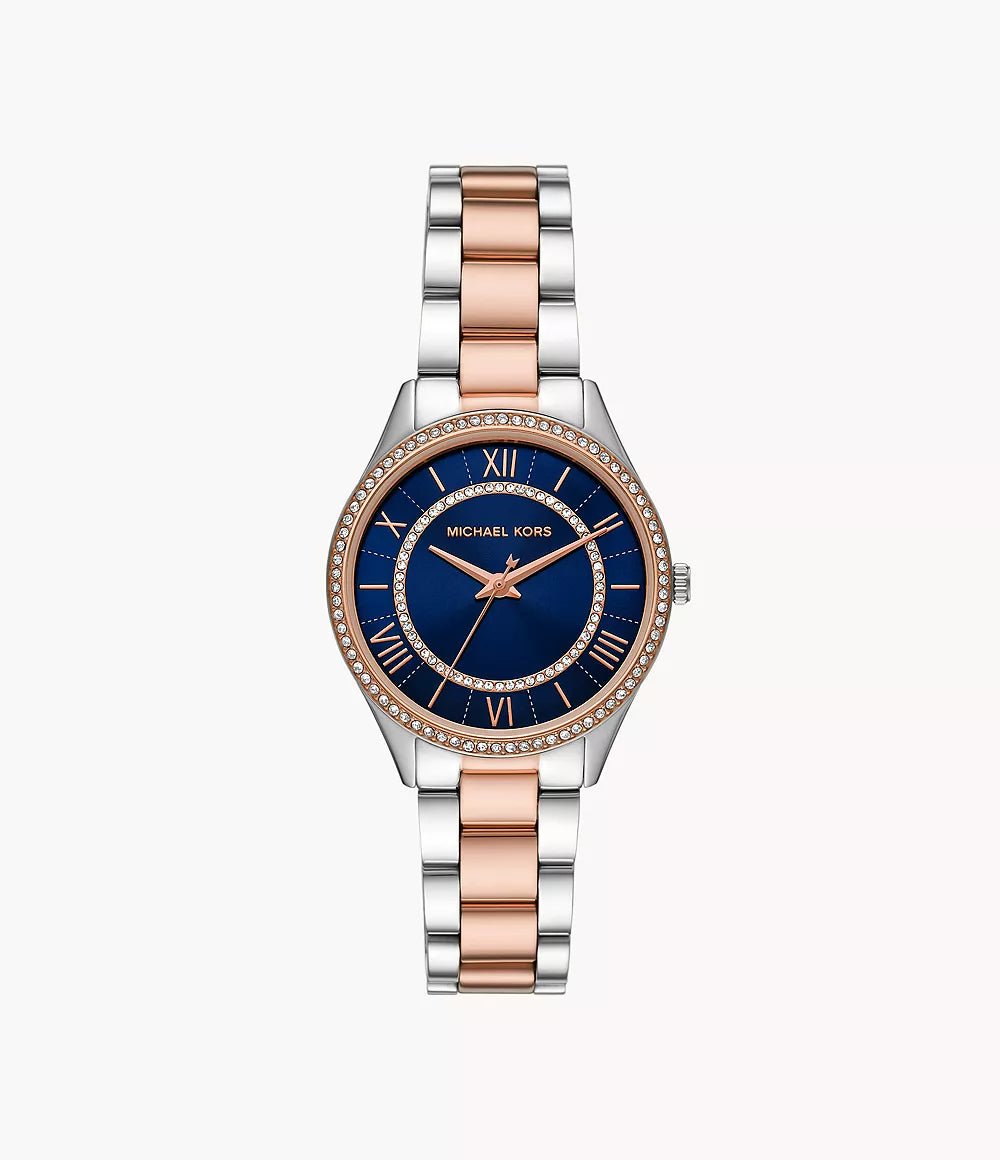 Michael Kors Lauryn Three-Hand Two-Tone Stainless Steel Watch
