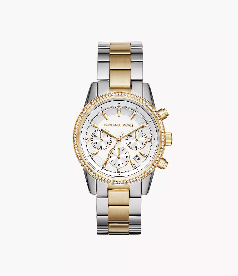 Michael Kors Bryant Chronograph Two-tone Stainless Steel Watch