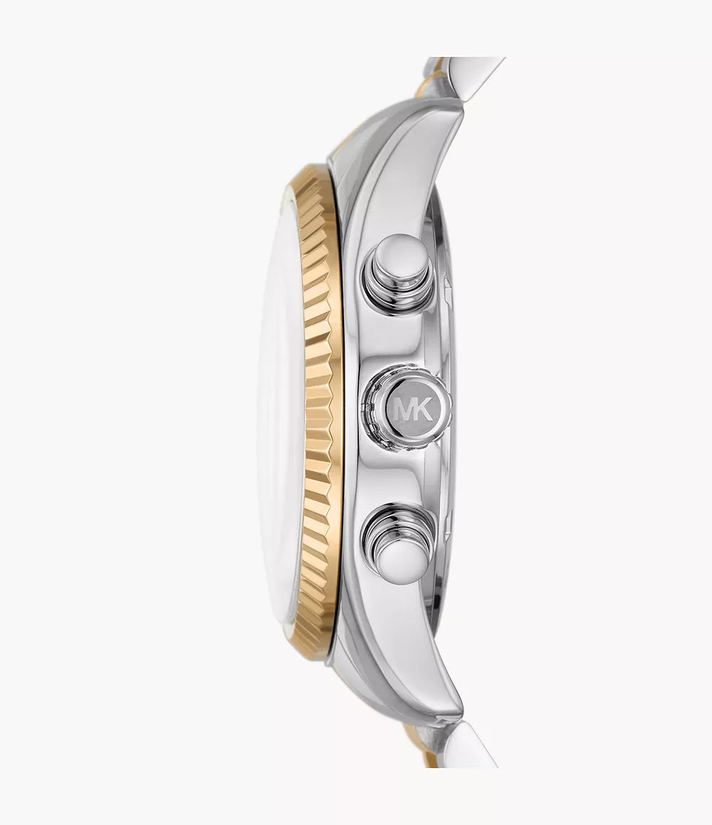 Michael Kors Lexington Chronograph Two-tone Stainless Steel Watch