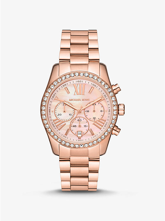 Michael Kors Women's Pyper Three-hand Rose Gold-tone Watch