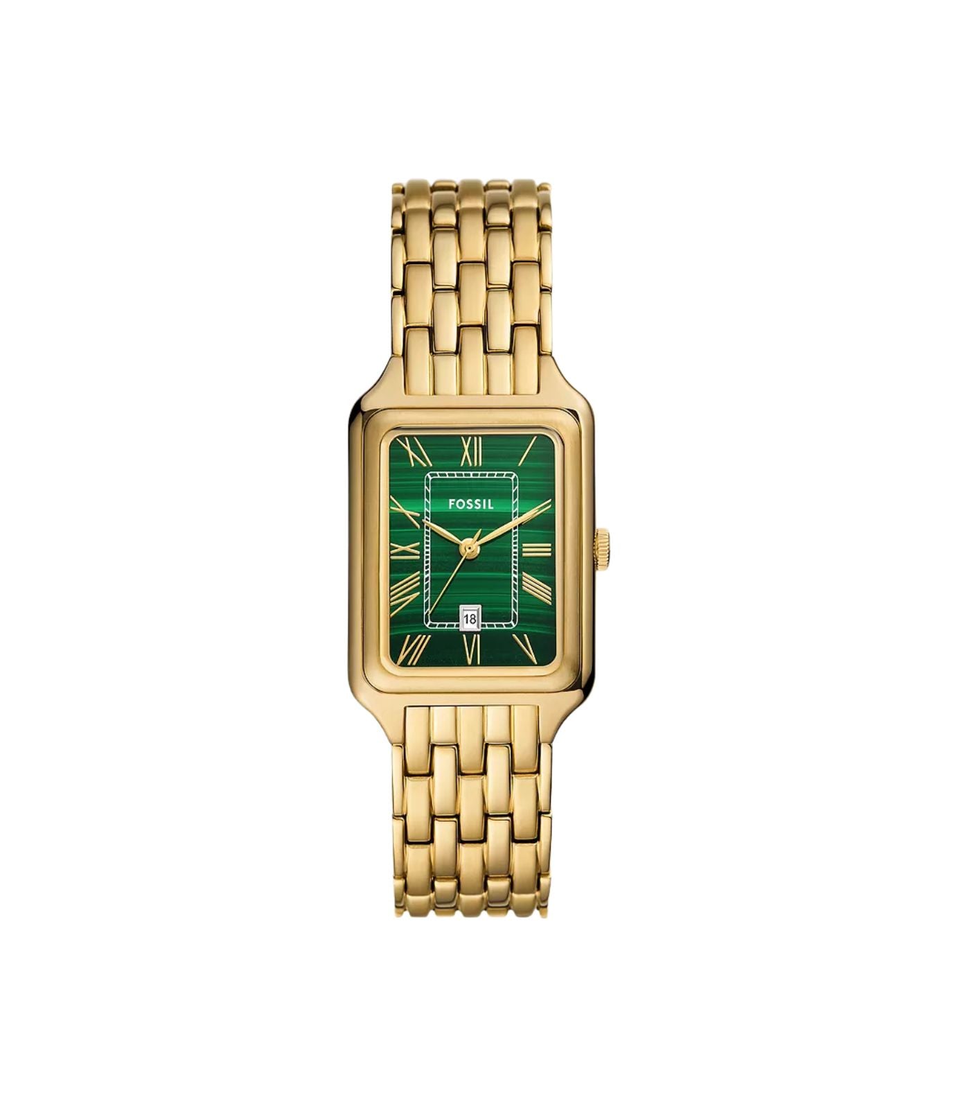 Fossil Raquel Three-Hand Date Gold-Tone Stainless Steel Watch