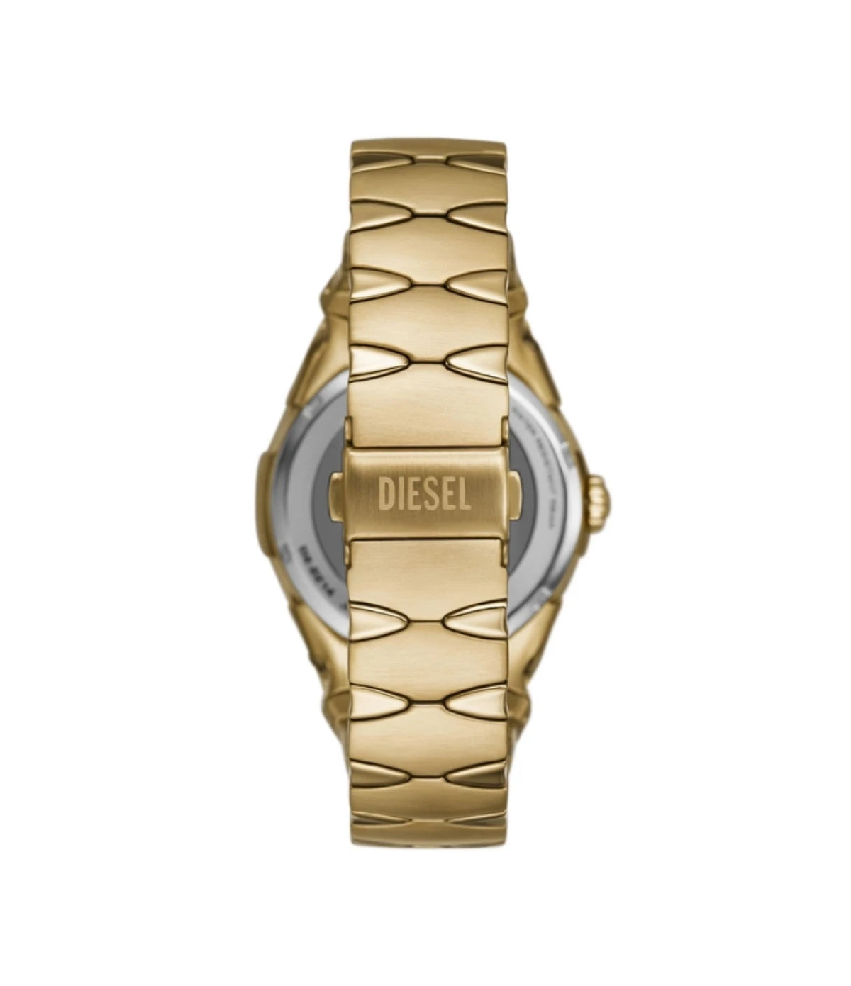Back view of the Diesel D-Sruptor DZ2214 gold-tone stainless steel case