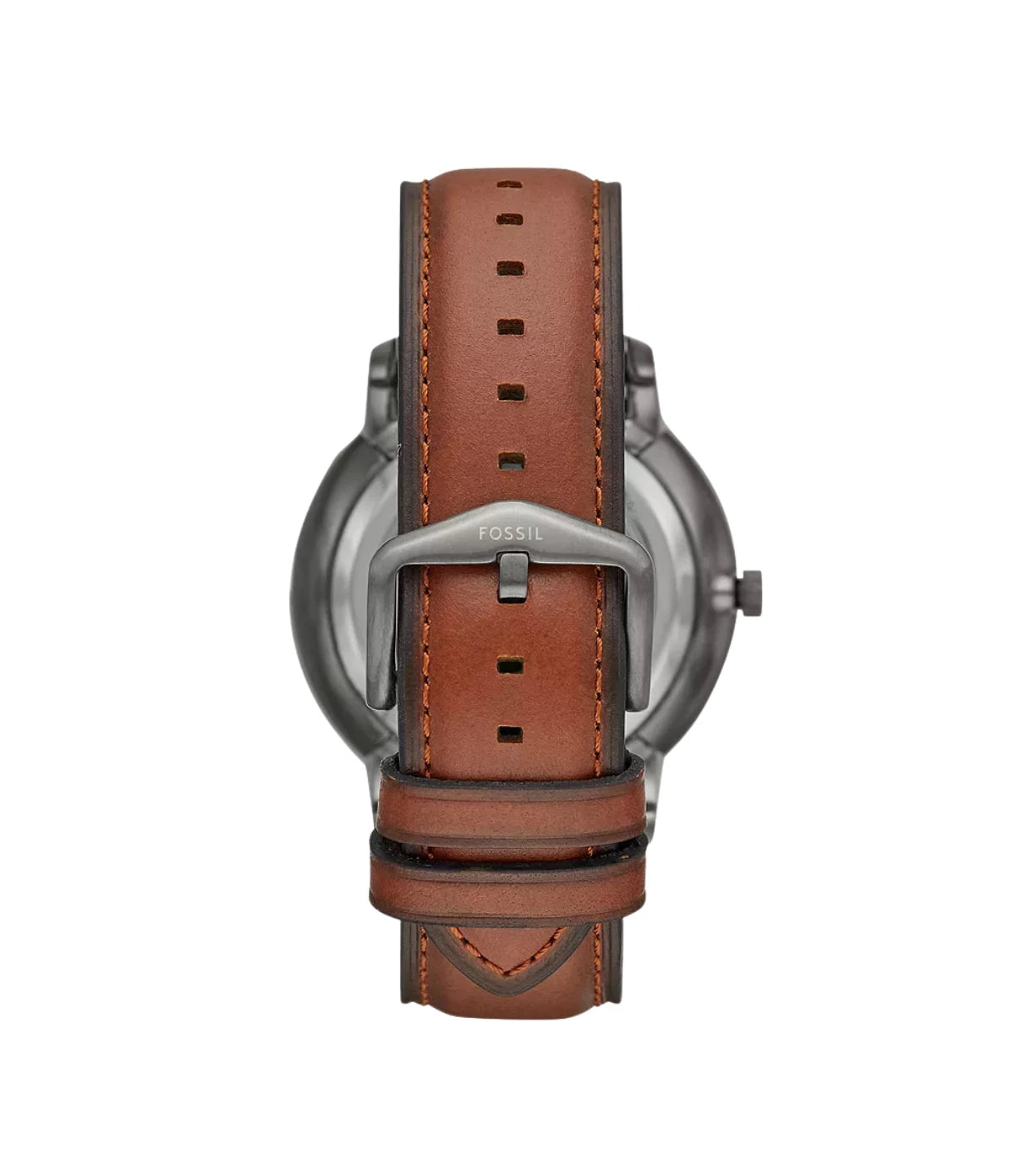 Exhibition caseback of the Fossil Neutra ME3161 revealing the automatic mechanical movement
