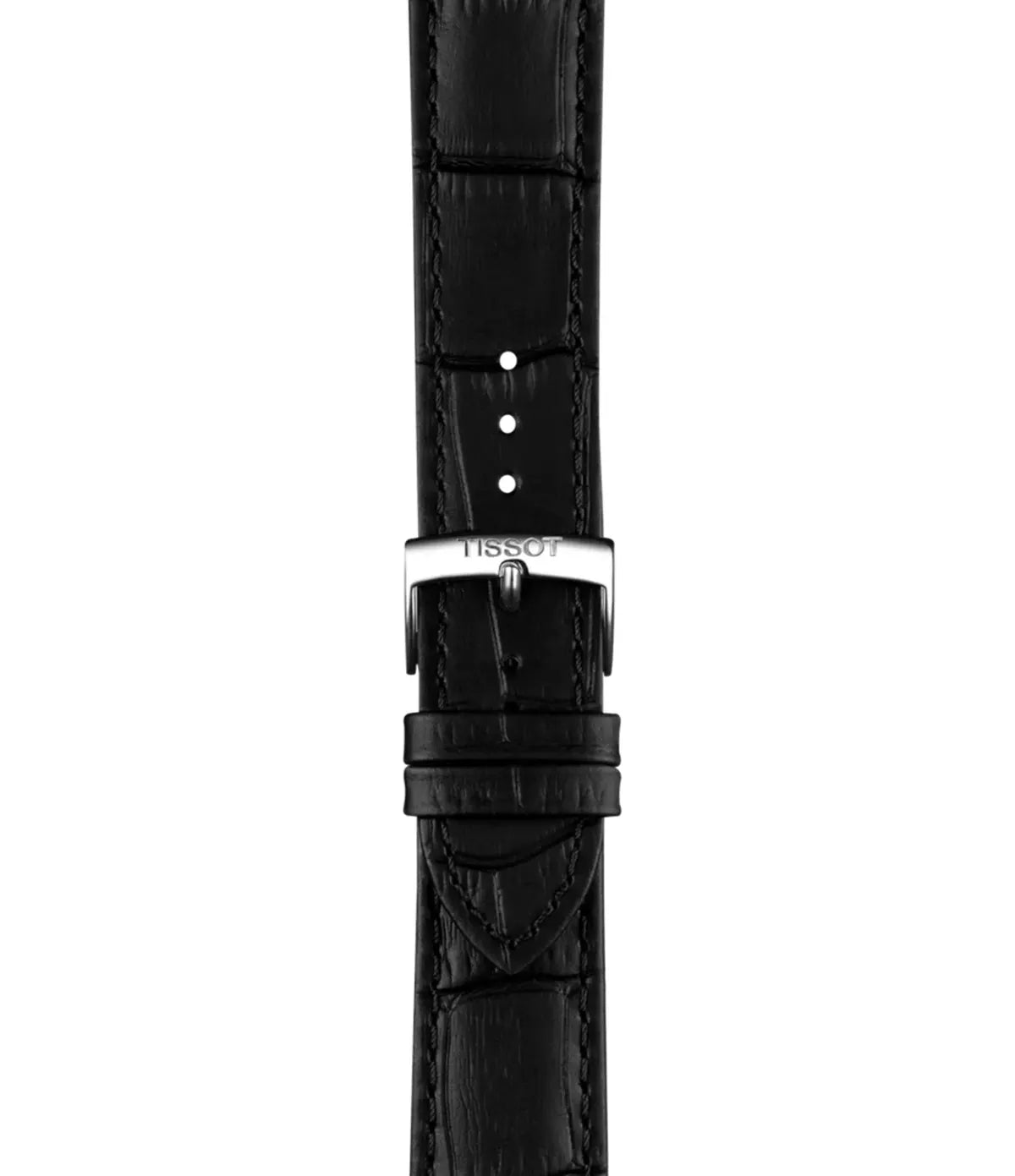 Tissot PR 100 40mm T1504101601100 strap detail view - men's 40mm swiss quartz watch with white dial, available in Sri Lanka at TimeVault