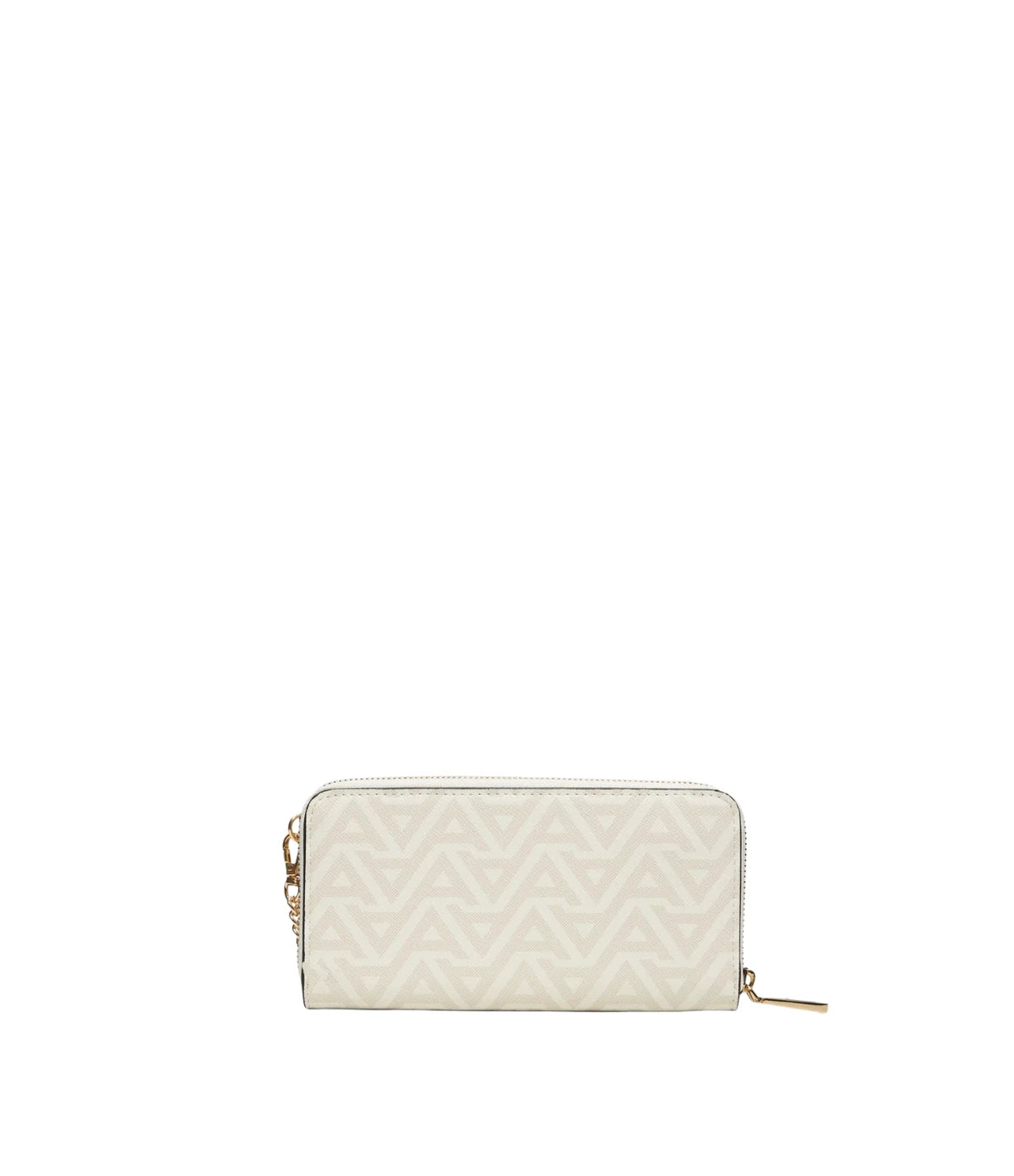 Back view of the Aldo Esai Wallet in light pink showing the slim profile and zip closure