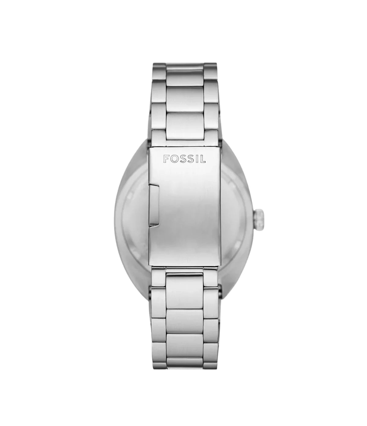 Back view of the Fossil Breaker FS6063 stainless steel case