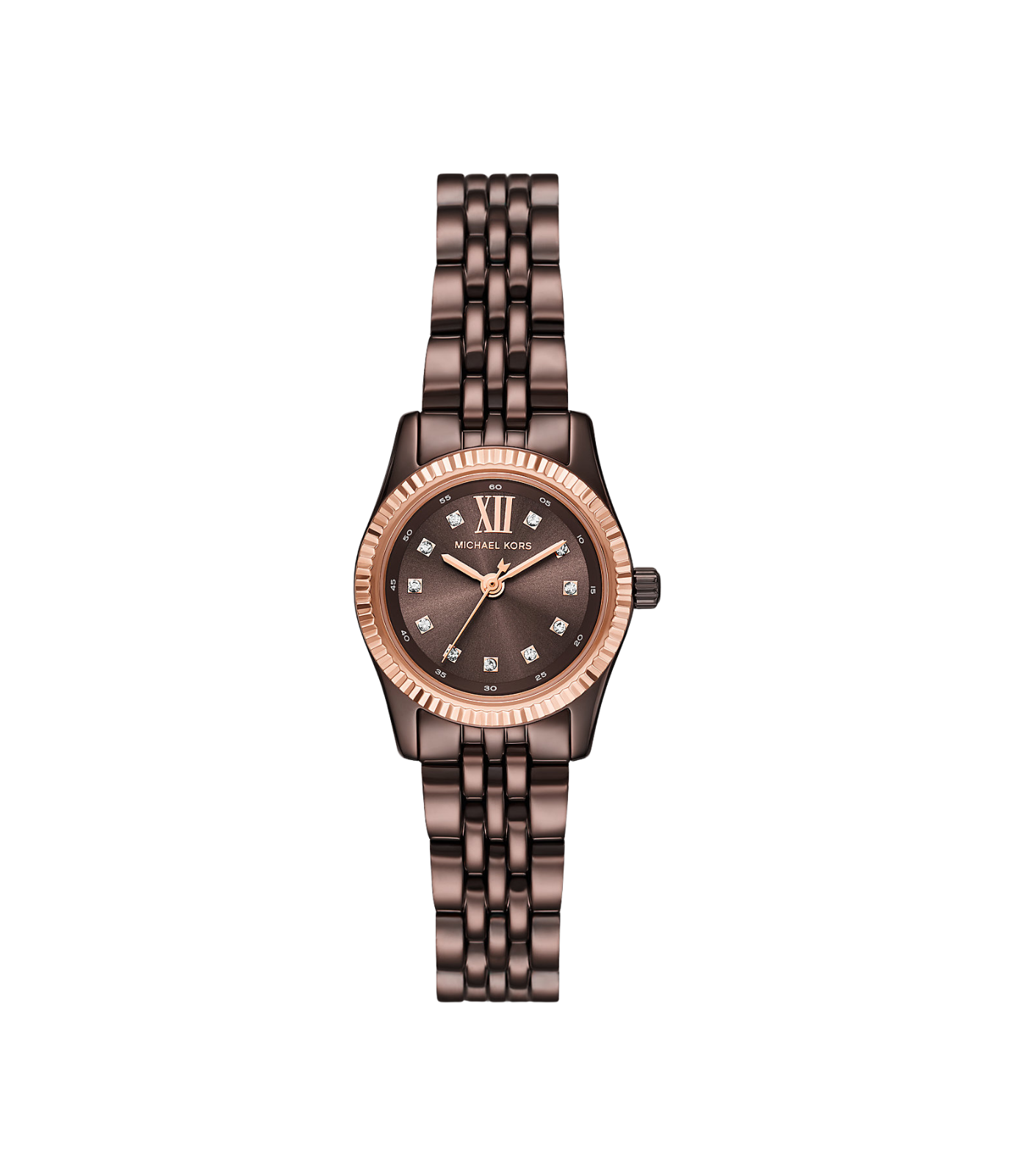 Michael Kors Petite Lexington Pavé Espresso-Tone Watch
